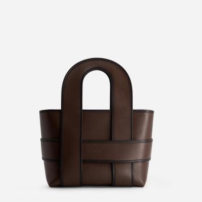 Checker Tote - Espresso