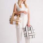 Checker Tote - Milky