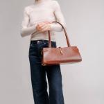 Isla Wide Tote - Grained Espresso