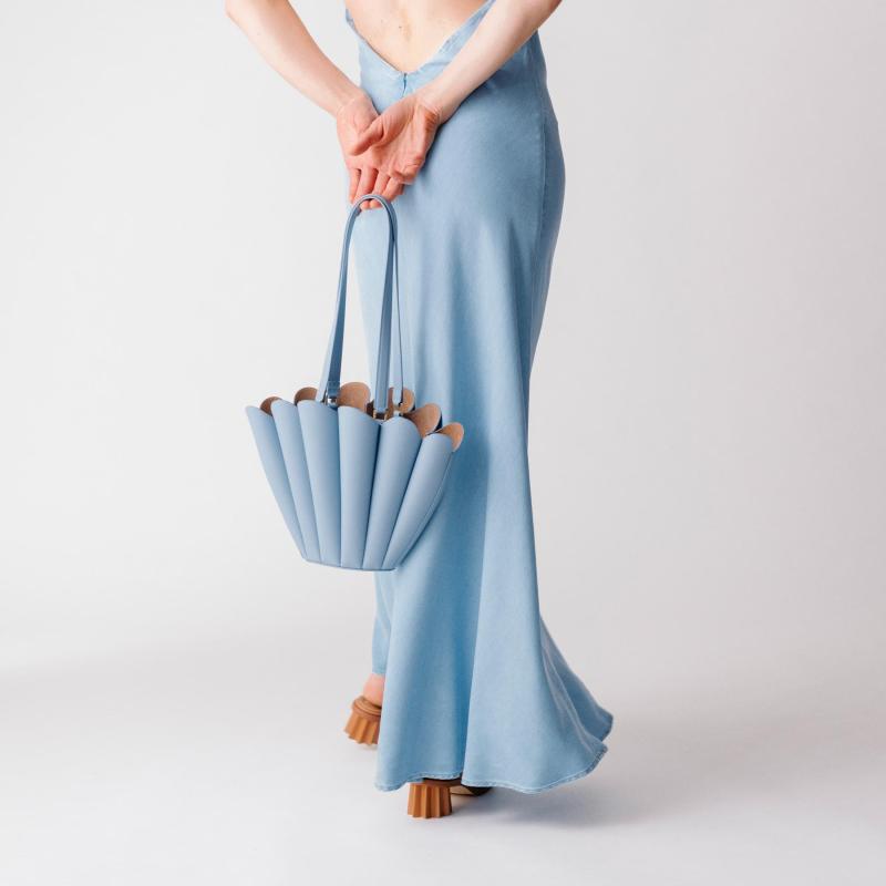 Mini Seashell Tote - Navy